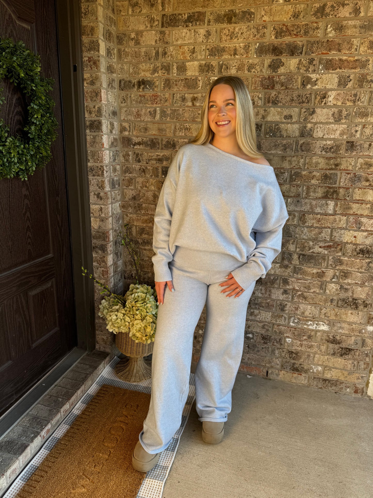 Baby Blue Sweater Set