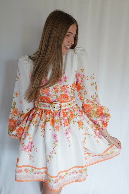 SUNSET PETALS DRESS