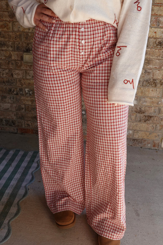 Plaid Boxer Pants